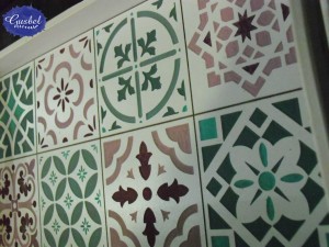 caja infusiones decorada baldosa hidraulica detalle baldosa