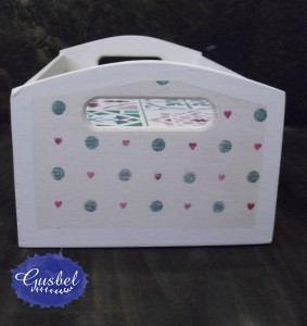 caja infusiones decorada baldosa hidraulica detalle lateral